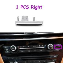 Automobilio salono prietaisų skydelio oro kondicionieriaus mygtukų skydelis Chromuota juostelės apdaila BMW X5 X6 F15 F16 X5M X6M 2014-2018 1PCS Left