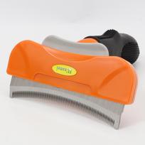 Dog Hair Removal Comb Cat Brush Pet Grooming Brush Dogs Comb Cats Hair Massage Comb Dog Hair Remover Cleaning Grooming Cat Combs oranžinė