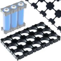 Akumuliatorių korpusas 3x5 – Modulinis sujungimas, Patvarus plastikas, 15x 18650 elementų