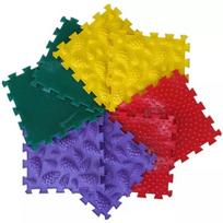 Ortho Puzzle: Ortopedinio masažo kilimėlių rinkinys, 8 vnt. - Miškas