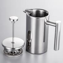 Kavos aparatas French Press nerūdijančio plieno espreso kavos aparatas su dviguba sienele izoliuotas kavos arbatos virimo aparatas su filtru 1000 ml 350ml