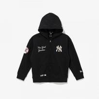New Era New York Yankees Užtraukiamas džemperis su gobtuvu Juodas 14443530 blacks/120 (67 years old) black