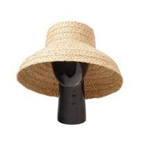 Nauja vintažinė Hepburn vėjo varpelio formos dideliu kraštu žvejo šiaudinė skrybėlė moterims, madinga elegantiška Lafite skrybėlė, apsauga nuo saulės, paplūdimio skrybėlė