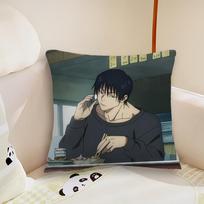 Anime T-Toji Fushiguro J-Jujutsu Kaisen Pagalvės užvalkalas Svetainės Sofos Pagalvės Dangalas Tinka Namų Miegamojo Kambario Dekoravimui 12x12Inch