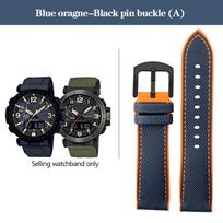 Nailono ir gumos dugnas Laikrodžio apyrankė Casio PROTREK serijai PRG-600YB PRG-650 PRW-6600 Drobės ir silikono Laikrodžio apyrankė Sportinė juosta 24mm 24mm