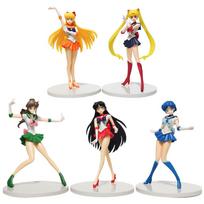 5 vnt. Sailor Moon veiksmo figūrėlės Modelis Žaislas Tsukino Usagi Tuxedo Venus Anime Kolekcija Dekoracija Animacinis Lėliukas Vaikų Dovana