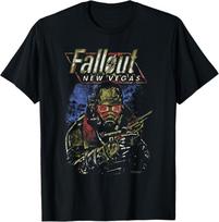 Fallout New Vegas Ranger Vintage Distressed Video Game T-Shirt XL