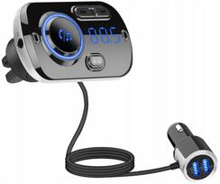 FM Bluetooth Transmiter su 2xUSB ir garsiakalbiu