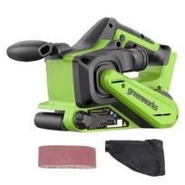 Juostinis šlifuoklis Greenworks GD24BELSND; 24 V (be akumuliatoriaus ir pakrovėjo)