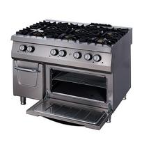 Dujinė viryklė "Premium" - 6 degiklių - trigubas blokas - su elektrine orkaite - 90 cm gylio