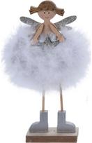 Kalėdinė dekoracija ANGEL WITH FUR, 24 cm