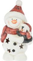 Kalėdinė dekoracija SNOWMAN WITH LED, 19 cm