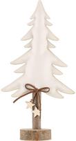 Kalėdinė dekoracija XMAS TREE LEATHER WHITE,29 cm
