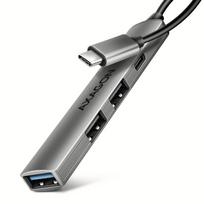AXAGON ALU STRIP USB-C 4 port hub | HUE-STC, KAPAXAHUE_STC