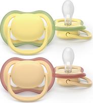 Philips Avent - Ultra air soother, 0-6m, Yellow/orange