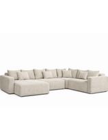 LIVING 2C1 SU ŠEZLONGU MAXI (360X249cm) modulinis komplektuojamas minkštas kampas