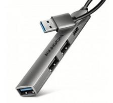 AXAGON ALU STRIP USB-A 4 port hub | HUE-STA