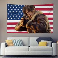 Game- Kennedys-Evil Leon  Tapestry Decoration Bedroom Dormitory Background Cloth Holiday Home Party Living Room Club Cloth 50x70CM