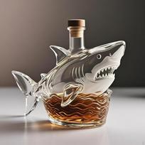 Ryklys Viskio Decanter Skaidrus Tuščias 320ml Unikalus Juokingas Vyno Vyrams Tėčiui Vyrui Dovana