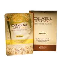 3W Clinic Collagen & Luxury Gold Energy Hydrogel Facial Mask (30g_5ea) 1 Pack