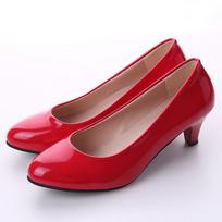 Batai Moteriški Pumps Vidutinio kulno Nuoga Sexy Aukštakulniai Ravėjimo Batai Moteriški Darbas Biure Baltos Pompos Vakarėlio Batai 36 raudona
