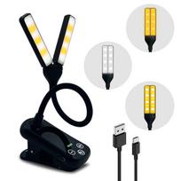 Skaitymo lempa, įkraunama per USB, 8 nustatymai
