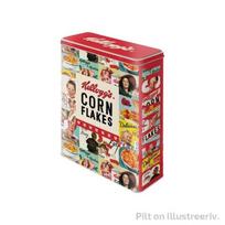 Metalinė skardinė / XL / 3D Kellogg's Corn Flakes Collage, 4 litrų