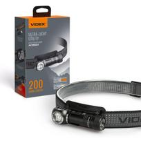 Įkraunamas žibintuvėlis Videx LED 10W + RED, ličio jonų AA baterija, VLF-A056H, su magnetu, gali būti naudojamas kaip priekinis žibintuvėlis