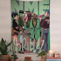 Retro Gorillaz Plakatai Muzikos Spaudiniai Spausdinta Didelė Sieninė Gobelenas Kabantis Tarot Hipis Sieniniai Kilimai Bendrabutis Pigūs Hipis Sienos Kabinys 60x110 cm