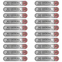 20Pcs PVC No Smokings Stickers Warning Marker For Car Window Indoor Outdoor Use Weatherproof Adhesive Decals 1