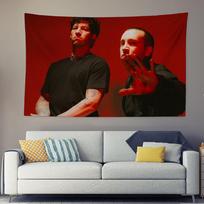 muzika-Twenty One Pilots Sieninė drobė Dekoracija Miegamasis Bendrabutis Fono audinys Atostogų namas Šventinė vakarėlis Svetainė Klubas Audinys 50x70CM