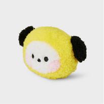 LINE FRIENDS BT21 CHIMMY Minini Glitter Plush Hand Mirror Official CHIMMY Plush Hand Mirror black