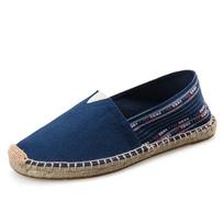 Vyriški espadrilės Vyrai Daugia spalvų Įslystami Vasariniai batai Vyrai Mokasinai Kvėpuojantis Drobė Vyrai Batai Jūros žolių apvyniotas Moterys Batai Unisex 35 tamsiai mėlyna spalva
