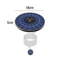 Saulės energijos plūduriuojantis deguonies siurblys Saulės energija Veikimo siurblys Tvenkinio aeratorius 6V 2.5W su oro žarna Burbuliukų akmeniu Deguonintojas sodui Žuvų tankui