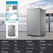 Haier 90L Juodo aukso mini šaldytuvas su valymu, sterilizacija ir energijos efektyvumu sveikam šviežumui