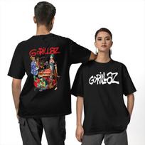 Men Gorillaz T-Shirts 100% Cotton Clothes Summer Y2K Basic Short-Sleeve T Shirt O Neck Hip Hop Loose Tshirt Big Size S