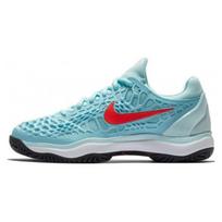 Nike Zoom Cage 3 Neslystantys Patvarūs Žemi Teniso Batai Moteriški Sportbačiai Mėlyni Raudoni 918199-400 40.5