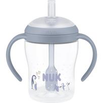 NUK Perfect Match Penguin butelis su šiaudeliu 8m+ 150 ml