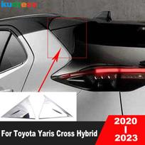Galinio lango spoilerio apdailos dangtelis Toyota Yaris Cross Hybrid     Chromuota automobilio apdaila Išorės aksesuarai