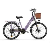 CYSUM X-City Suaugusiųjų Elektrinis Dviratis 250W Variklis 48V10.4Ah Baterija 80-100km Ilgas Nuvažiuojamas Atstumas – Puikiai Tinka Miesto Kelionėms ir Ilgoms Kelionėms balta