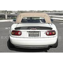 Pakeičiamas galinės bagažinės dangčio spoileris-sparnas 1990-1997 m. Mazda Miata MX5 MX5 NA KG Works stiliaus ABS plastikas, gruntuotas juoda spalva, pritaikytas United States