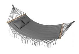Dvivietis hamakas Outtec Boho, 200×150 cm, pilkas