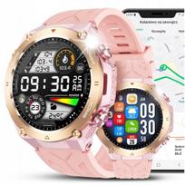 Išmanusis laikrodis Išmanusis laikrodis JG Smart JGR-01 su GPS, skambučių funkcija, IP68, 1.45" ekranas, rožinis