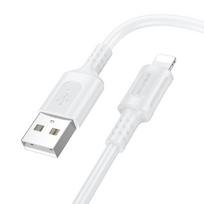 Jungiamasis laidas Borofone Cable BX111 Feliz - USB to Type C - 3A 1 metras baltas