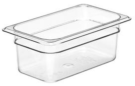 Konteineris Camwear GN 1/4 iš polikarbonato, Cambro, GN 1/4, 2,5L, Permatomas, 162x265x(H)100mm