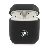 BMW BMA2CSLBK AirPods 1/2 cover, black, genuine leather signature