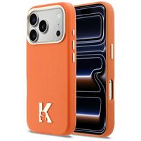 Karl Lagerfeld Karl Head Logo MagSafe case for iPhone 17 Pro, orange
