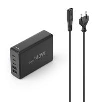 Hama 140W 5-prievadų GaN USB-C/USB-A įkrovimo stotelė (00201978)