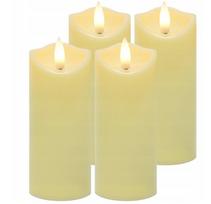 LED žvakių įdėklai FlameGlow, 12,5x5cm, 4vnt.