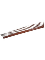 Apsauga nuo paukščių (šlaito ventiliacijai) COMB, 60 mm x 1 m, tamsi ruda